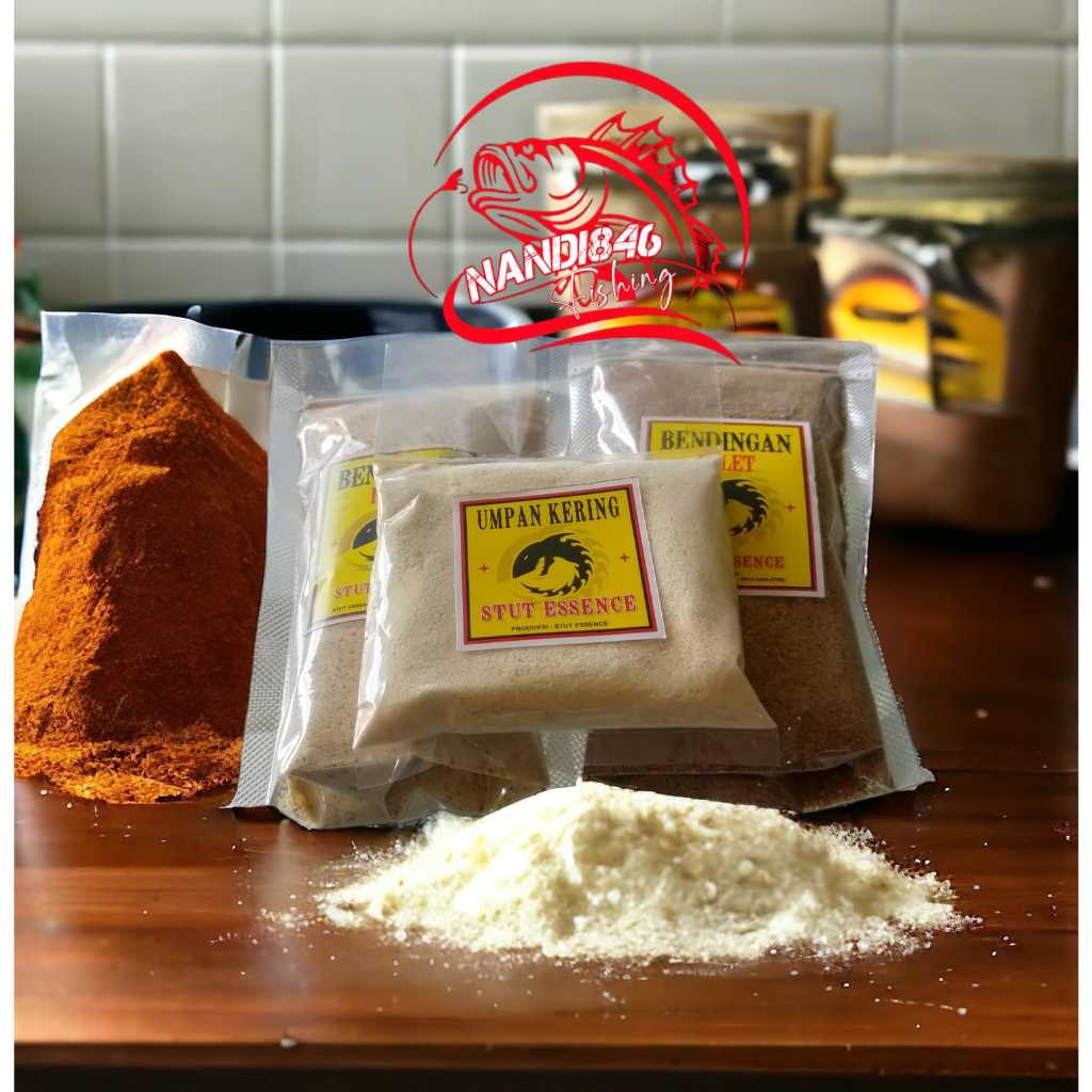 umpan kering & bendingan ikan mas 1paket pengumpul ikan mas kualitas terbaik