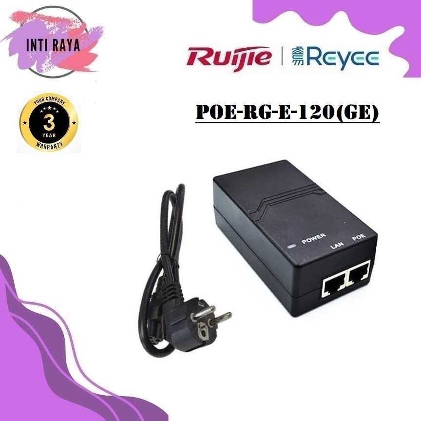 Ruijie POE Adaptor RG-E-120 (GE) PoE Adapter RG-E120