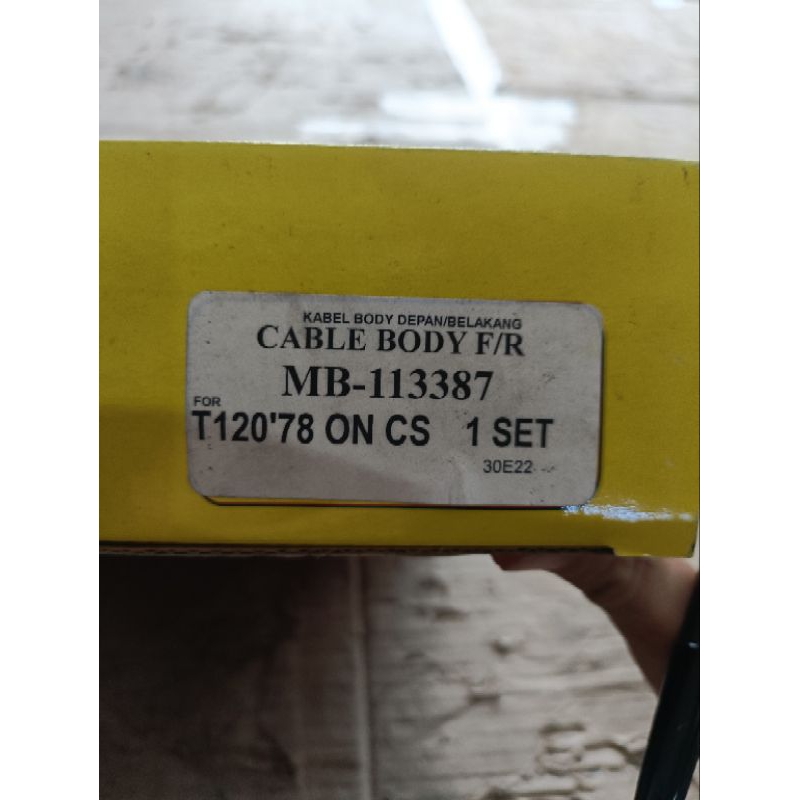 kabel body bodi t120 tahun 78 80