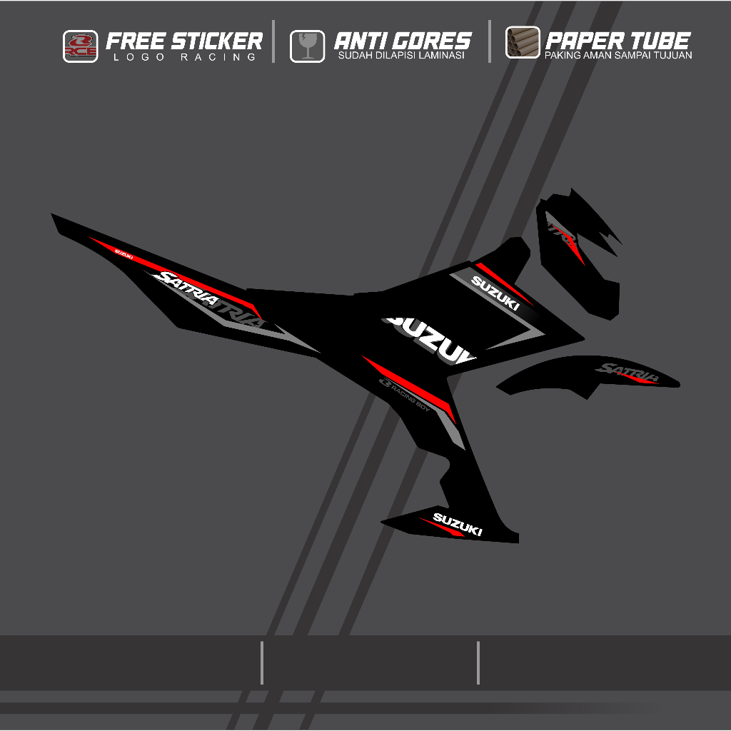 STRIPING SATRIA FU FI FULL VARIASI / SUZUKI FU FI