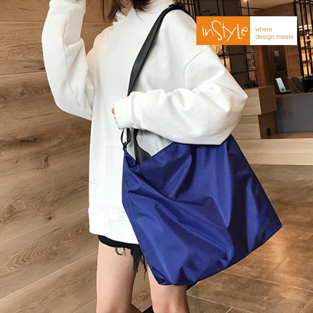 Tas Selempang Bahu Tote Bag Nylon Wanita Korean Bag Besar T6009