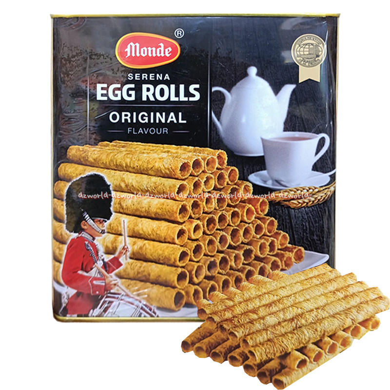 

Monde Egg Roll 600gr Kemasan Kaleng Wafer Eggroll Serena Monde Wafers Stick Waffer Stik Lebaran Kaleng Kotak Rasa Gurih Telur Gulung Mondegg