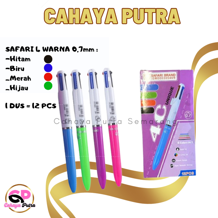 

BOLPEN SAFARI 4 WARNA