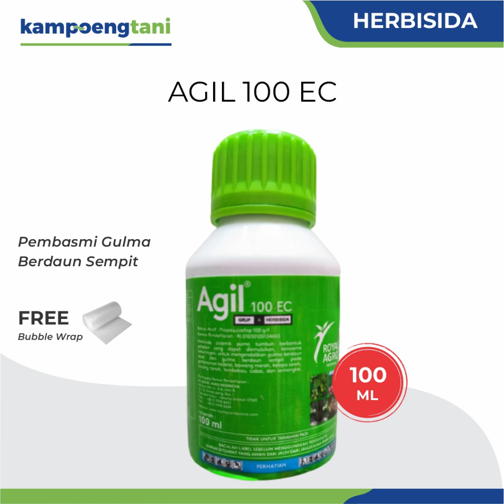 Kampoeng Tani - Agil Herbisida 100 ml Obat Pembasmi Gulma Rumput Berdaun Sempit
