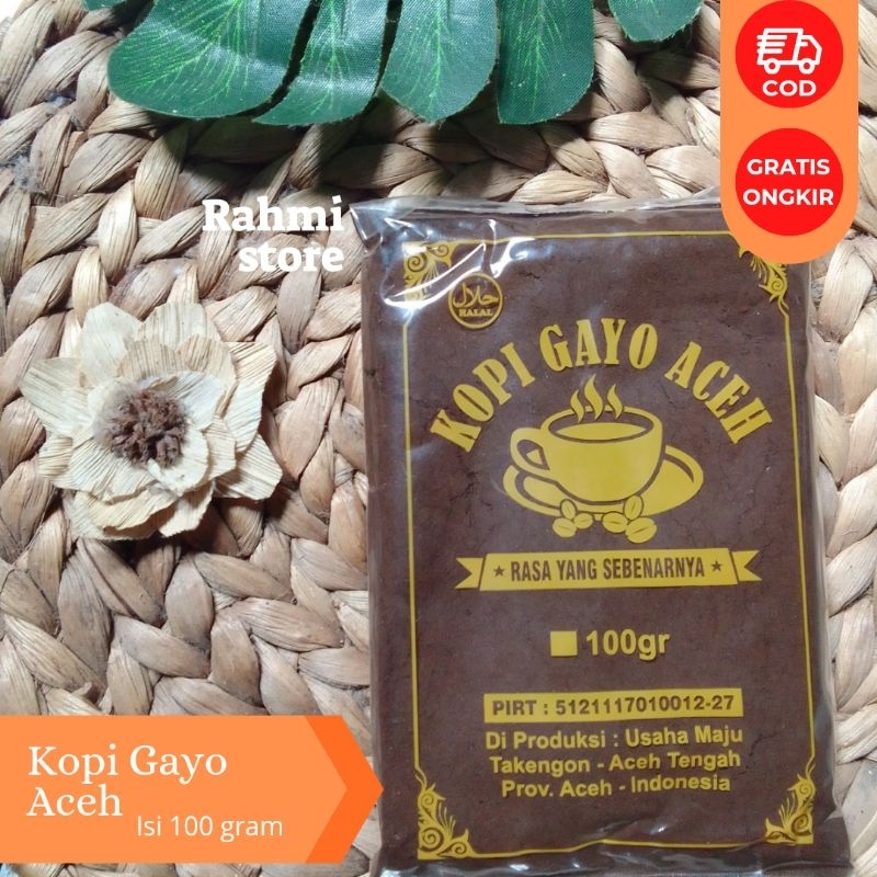 

Kopi Gayo Aceh Bubuk Halus isi 100 gram Takengon - Aceh Tengah | Aceh