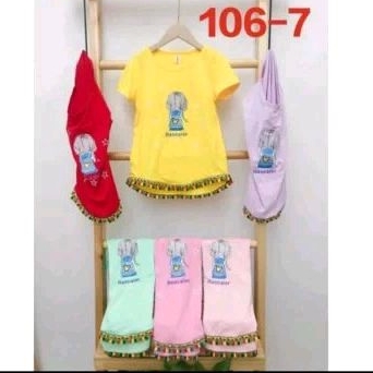 Kaos anak perempuan import 2tahun kaos pendek anak cewek atasan anak perempuan import