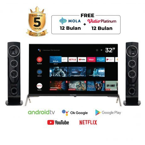 LED POLYTRON PLD 32TAG9855 / POLYTRON LED TV HD PLD 32TAG9855 / POLYTRON ANDROID TV LED PLD 32TAG985