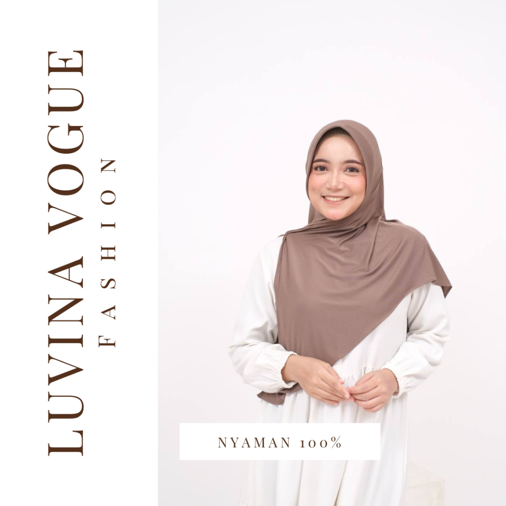 HIJAB SEGITIGA INSTAN JILBAB KERUDUNG SEGITIGA INSTAN MUSLIM PREMIUM | JILBAB HIJAB SEGI EMPAT PANJA