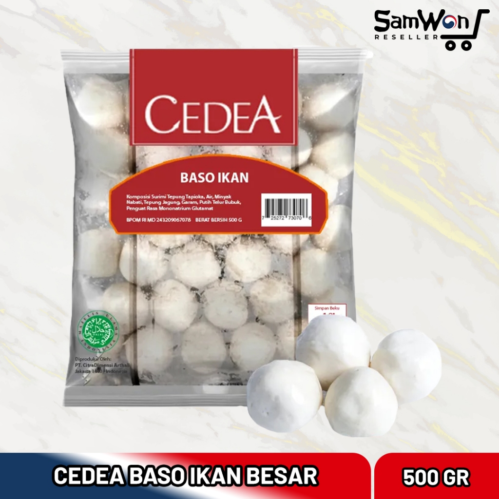 

CEDEA Baso Ikan Besar 500gr - Bakso Fish Ball Steamboat Shabu Shabu