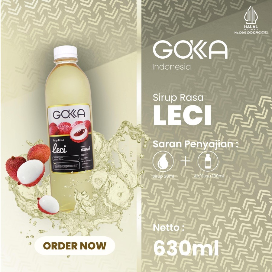 

630ml Sirup Leci Syrup / Minuman Sirup Rasa Leci