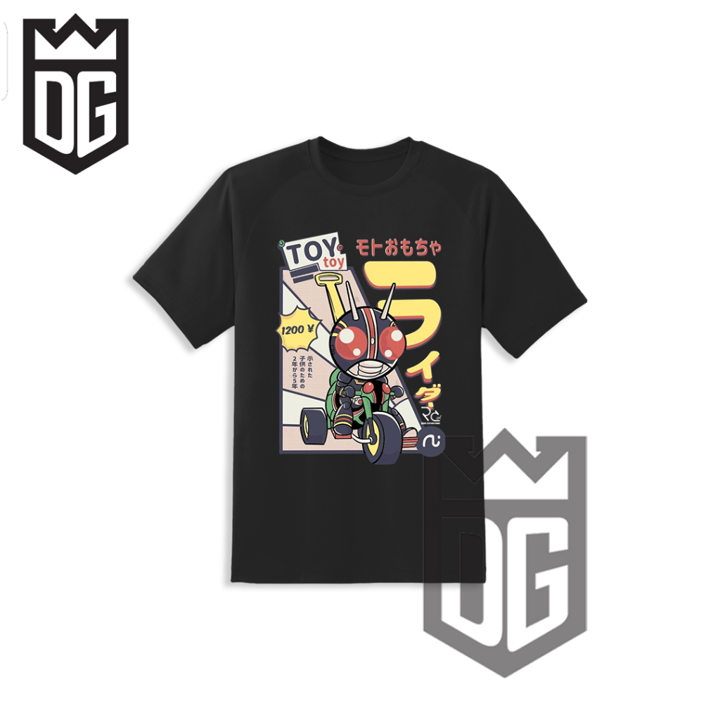 DG Clothes T shirt Baju Kaos Polos Anime Satria Baja Hitam Cocok Untuk Pria Dan Wanita