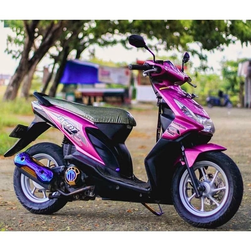 Striping lis sticker standar beat karbu 2008 2009 pink stiker beat karbu pink 2008 2009
