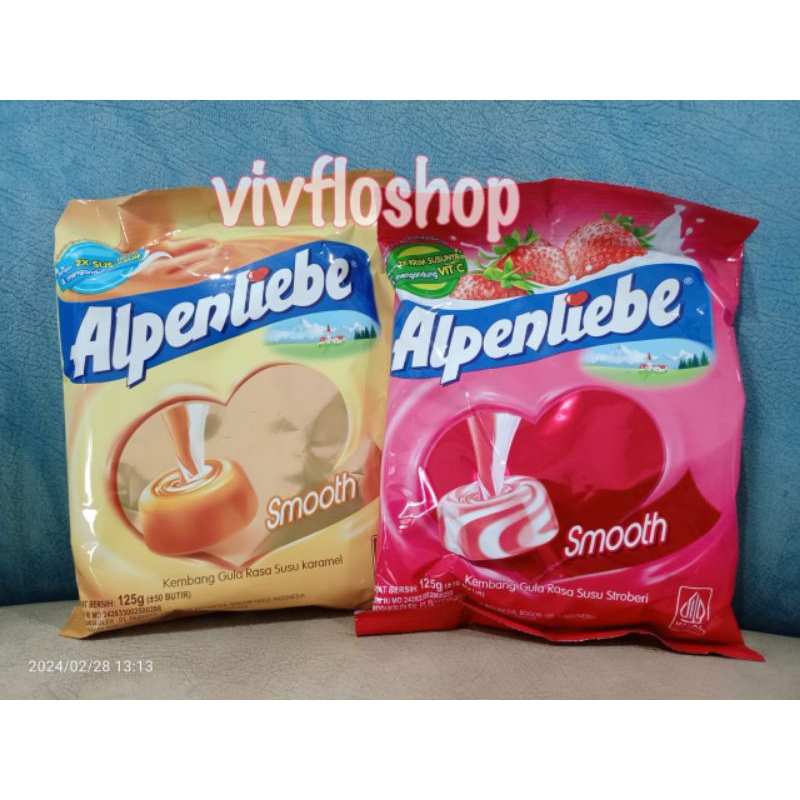 

Permen Alpenliebe Original & Strawberry Kemasan Bag 125 gram (Isi 50)