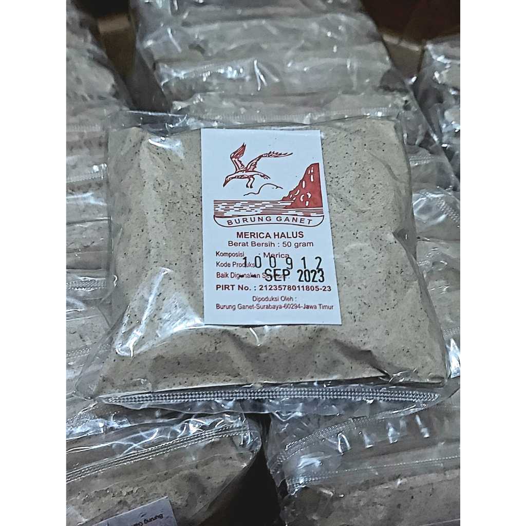 

Burung Ganet White Pepper Ground / Merica Bubuk / Lada putih bubuk