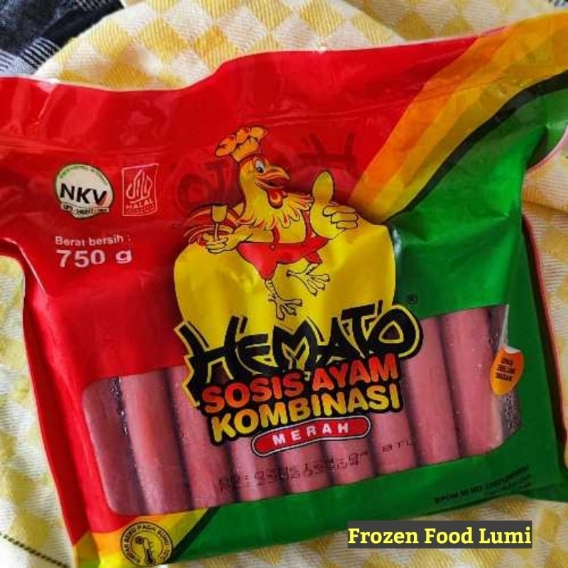 

Hemato Sosis Ayam Kombinasi Merah 750g