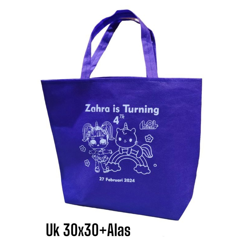 

tas sablon 30x30+alas bawah