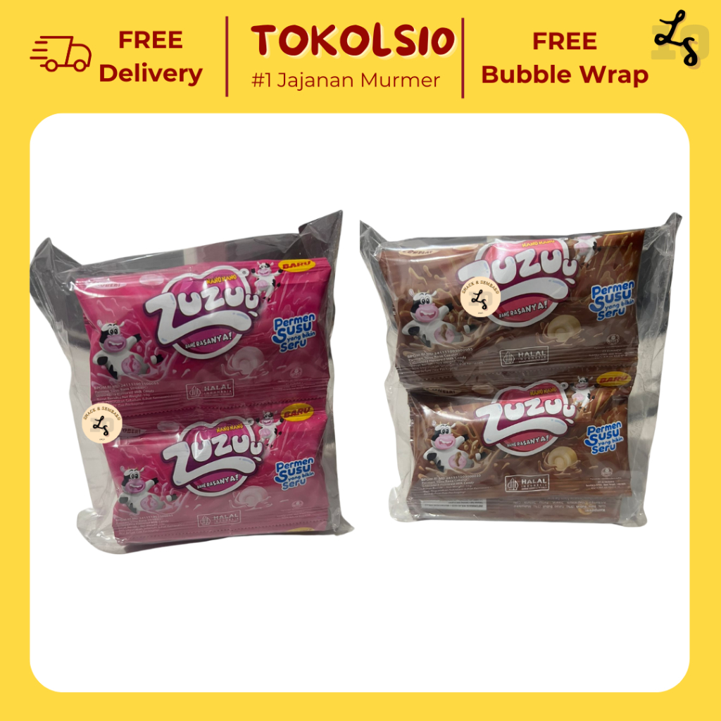 

Permen Nano Nano Zuzuu Rasa Coklat/Strawberry 1 pack isi 10 pcs 10gr