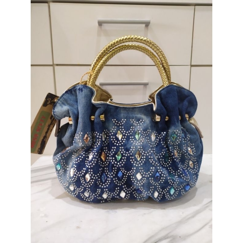 Tas Pesta Denim Handbag Miss Sixty