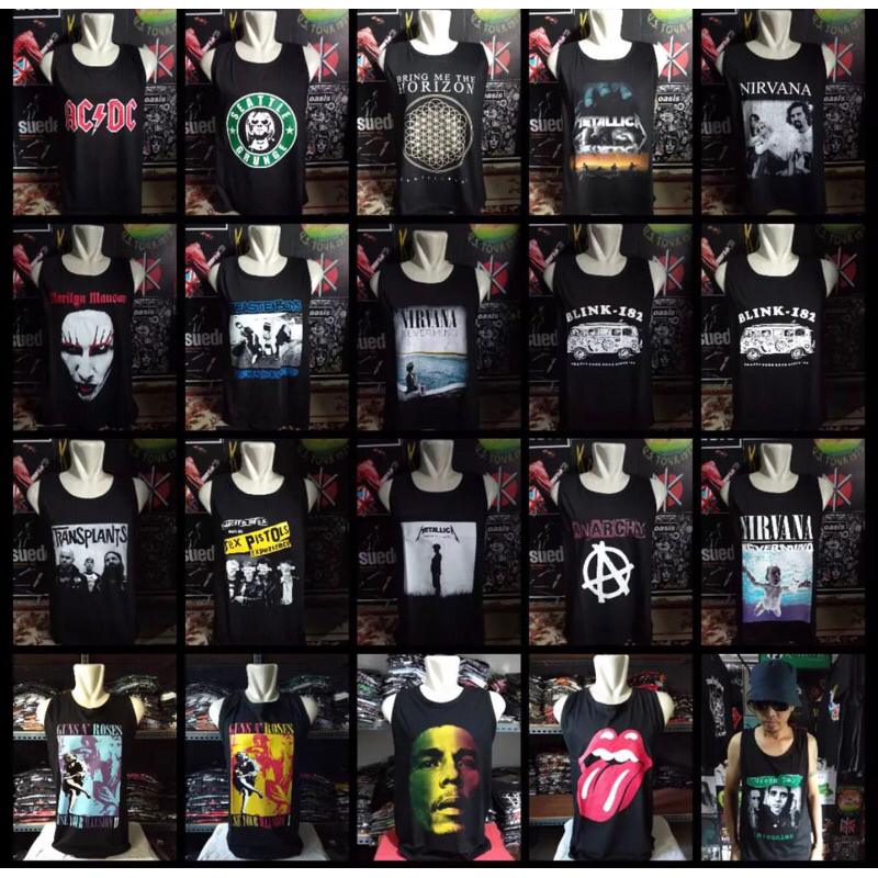 COD kaos singlet band nirvana lekbong lekmong musik