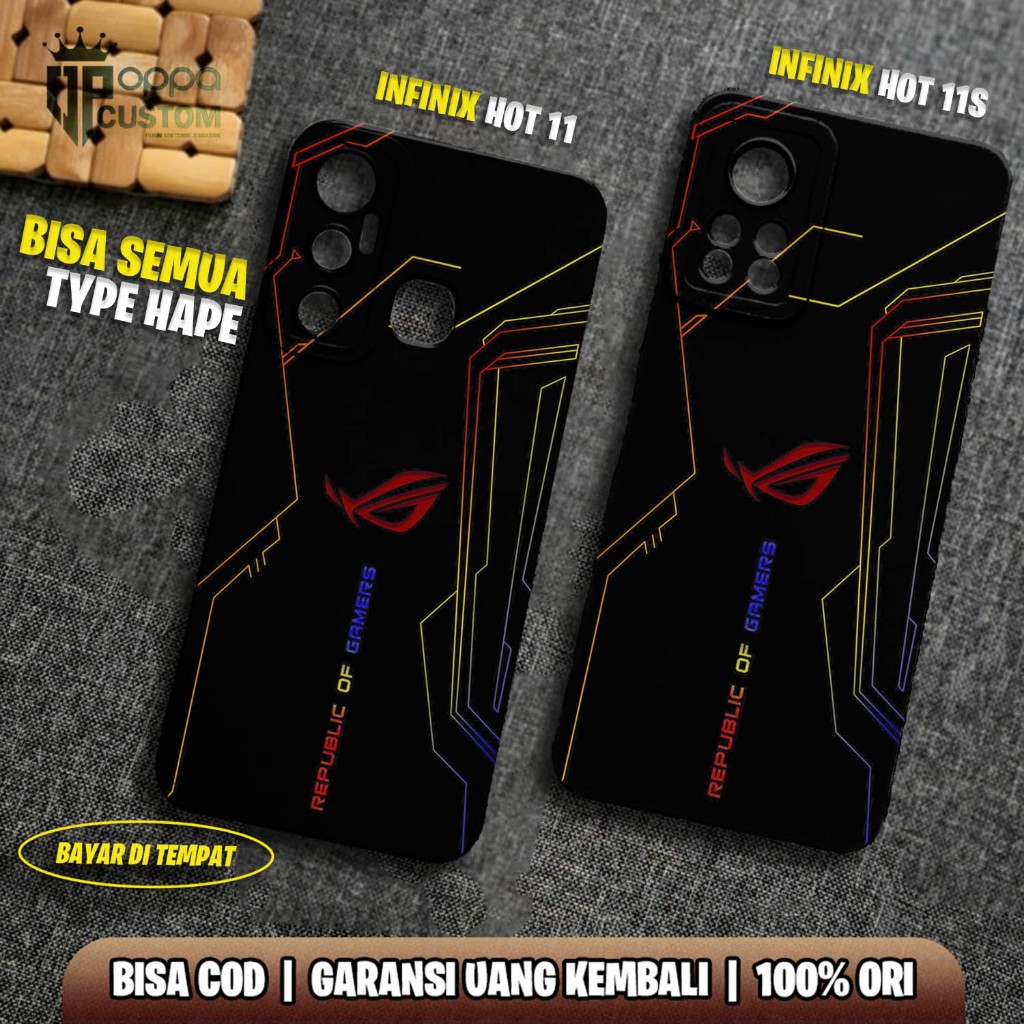 CASE INFINIX HOT 11 11S - CASING HOT 11 11S  - Motif  [ ROG ] Case Hp Infinix hot 11 - Infinix hot 1