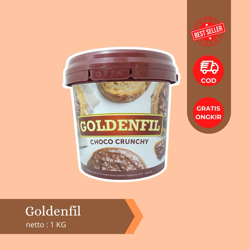 

PROMO | Goldenfill Choco Crunchy | Selai 1 KG