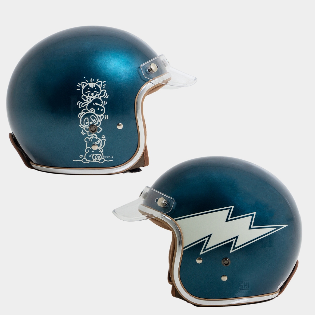 CRSL Racer Helmet Dark Teal I Helm Motor SNI I Hard Hat I Pelindung Kepala I Helmet Rider I Unisex