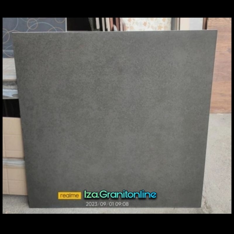 Granit lantai 60x60 infinity cemento black motif semen matt