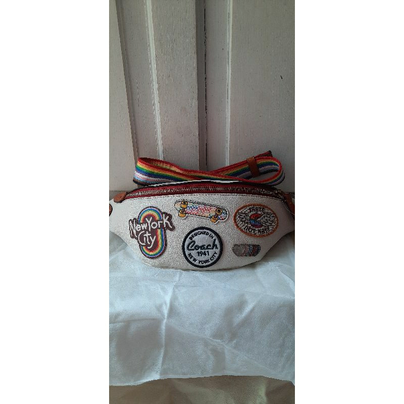 Tas waist bag Coach New york city ori