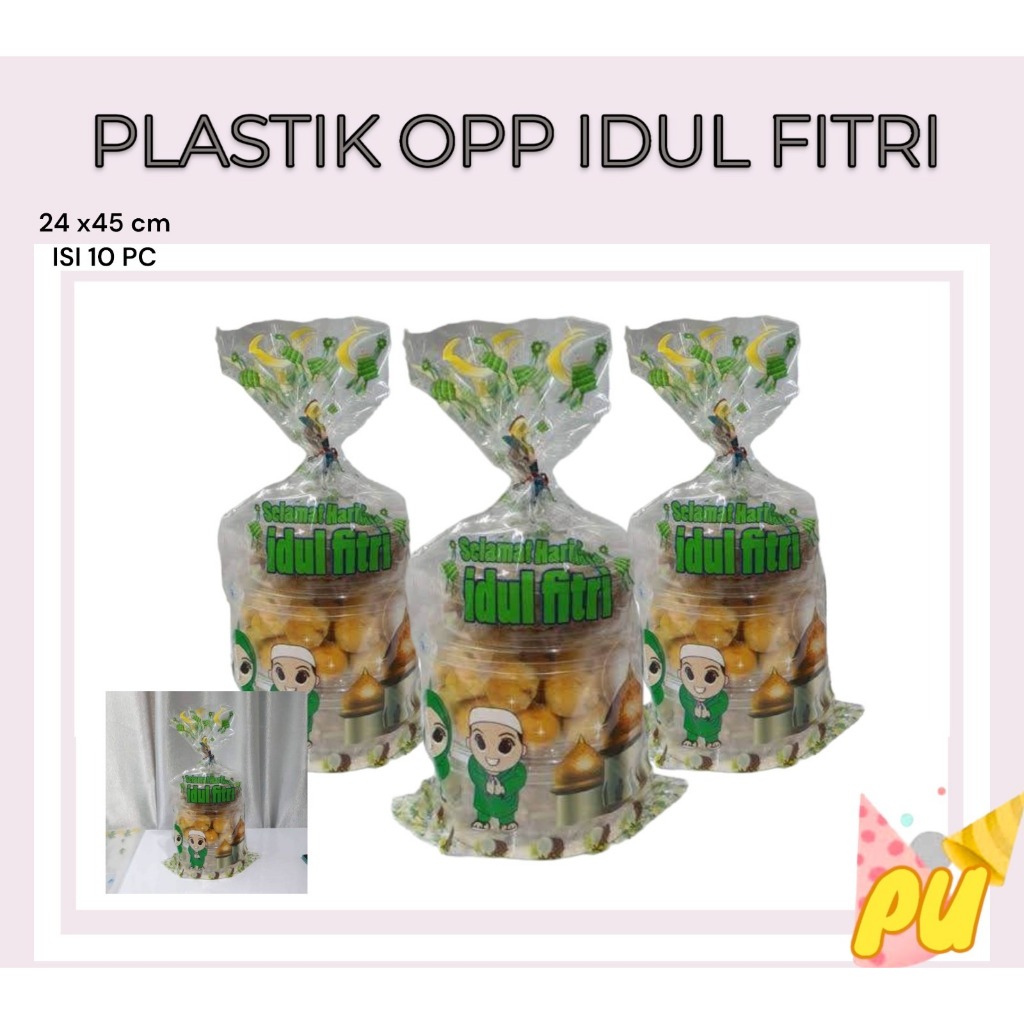 

Plastik IDUL FITRI Isi 10 / Plastik OPP Idul Fitri / Hampers Lebaran