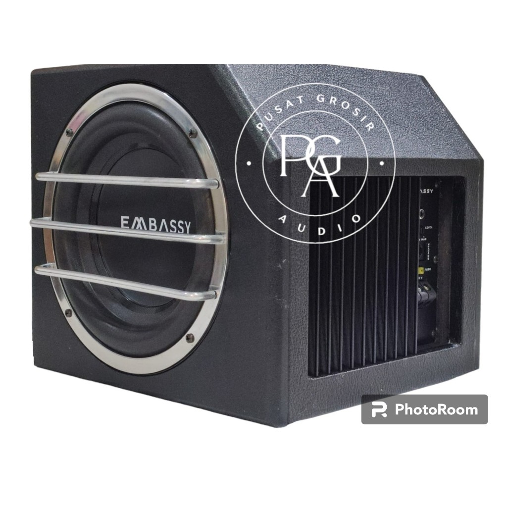 Subwoofer Basstube Kotak Aktif Dual 8 Inch EMBASSY 8 INCH ZEUS