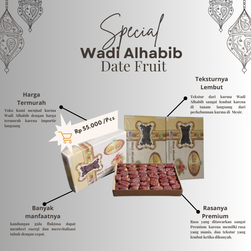 

Kurma Premium Wadi Alhabib TERMURAH