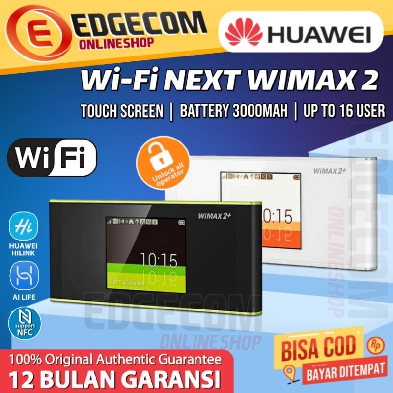 Huawei Modem 4G LTE WiFi Elite 5 / Elite 6 Wimax 2+ Portable Mifi Touchscreen Support all Operator