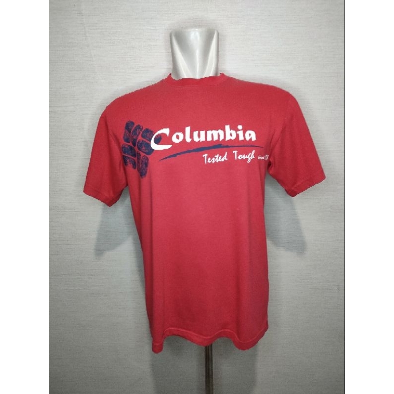 T-shirt Kaos Columbia merah