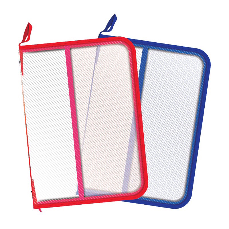 

Map Plastik Resleting Warna / Zipper Bag / Jaring Seleting Kantor & Sekolah Ukuran F4/Folio