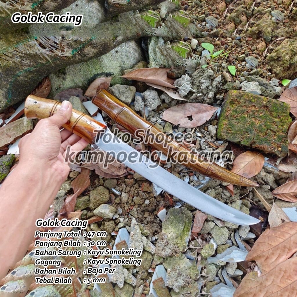 PISAU GOLSEM ZAMBIA ROTAN SONOKELING 45CM