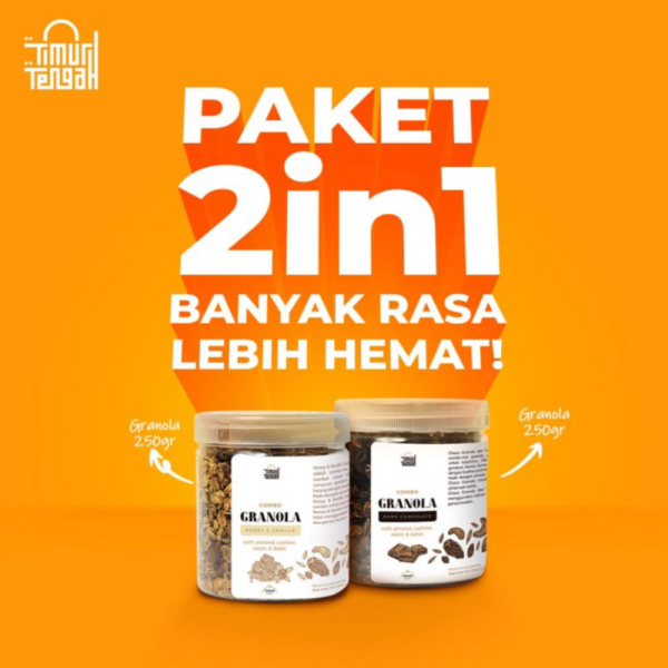 

Jual Special Bundling 2 in 1 Granola 250gr Sereal Sehat Kaya Serat - CoklatVanilla Berkualitas