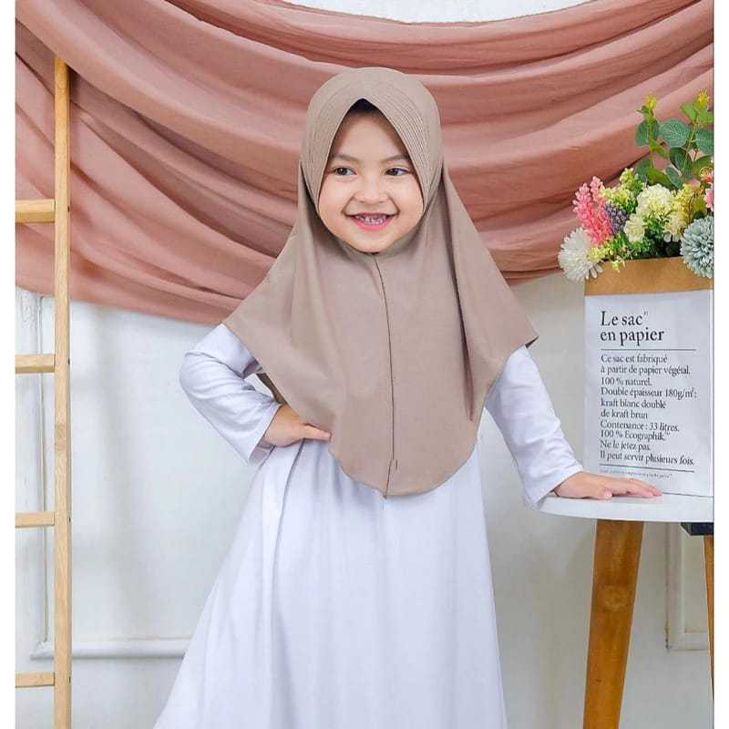 KERUDUNG KENAN KIDS ANAK 3-9 TAHUN JERSEY BERGO HIJAB INSTAN ANAK