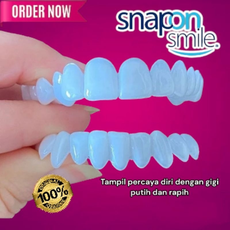 Venner Gigi Palsu Snap On Smile 100%  Authentic / Gigi Palsu Snap On Smile 1 SET ( ATAS &amp; BAWAH )