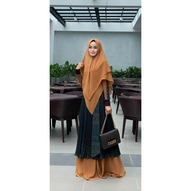GAMIS SYARI SET KHIMAR Bahera Syar'i By Lva SYARI ,DRESS MUSLIMA SET KHIMAR PREMIUM CANTIK MEWAH ORI