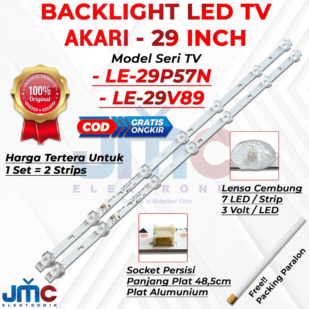 Jaman Now BACKLIGHT TV LED AKARI 29 INC LE29V89 LE29P57N 29P57 LE29V89 LE29P57N 29P 29IN 29 INCH LAM