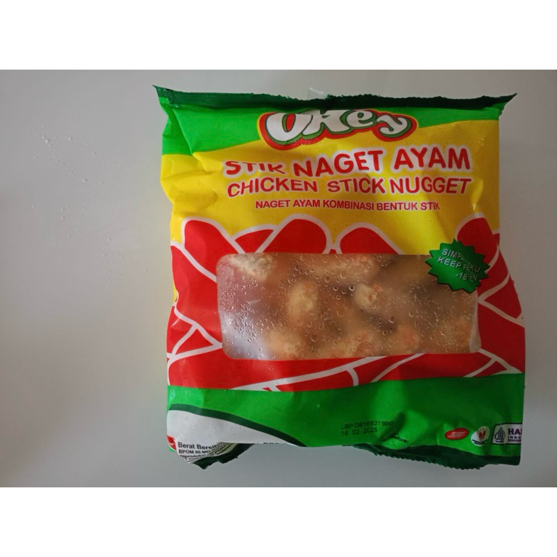 

Okey chicken naget ayam stick 500 gr