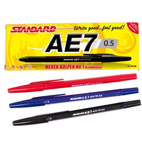 

Diskon PULPEN STANDARD AE7 PEN BOLPOIN STANDART AE7 12 PCS