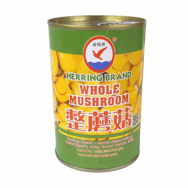 

Ready HERRING WHOLE MUSHROOM JAMUR KANCING KALENG 4 GR HERING C41