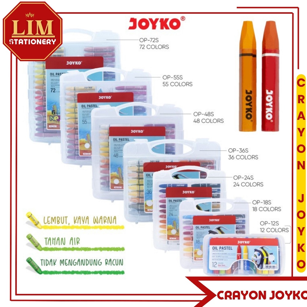 

Super Sale Crayon Warna Joyko Oil Pastel Series Box S8