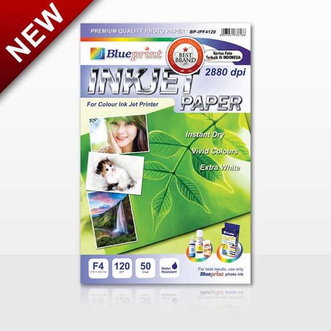 

LANGSUNG ORDER GAN Blueprint BPIPF412 Inkjet Paper F4 12gsm Kertas InkjetBlueprint BPIPF412 Inkjet Paper F4 12gsm Kertas Inkjet