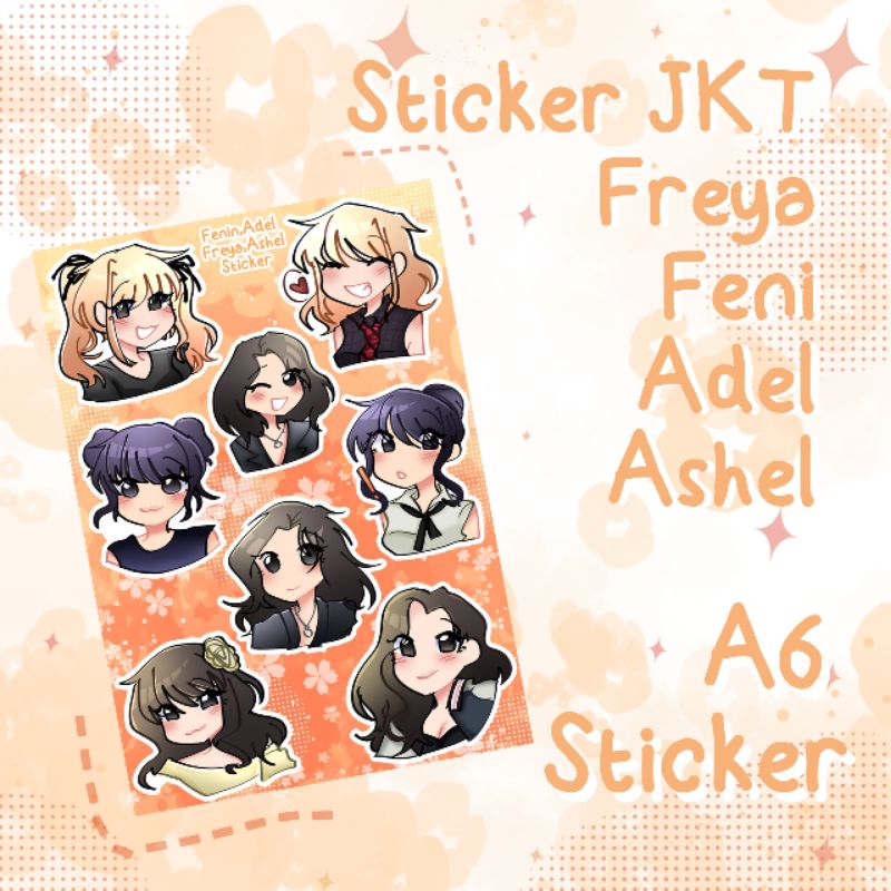 

|| Sticker JKT48 Adel,Feni,Ashel,Freya