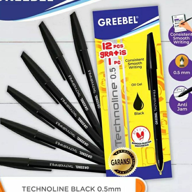 

Hot Pulpen Technoline 5 mm GREBEEL 12 Pcs BONUS 1 Pcs