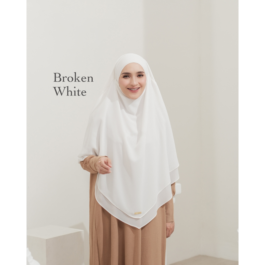Official Jilbab Instan Hijab Syari Khimar Ceruti Babydoll Premium French Khimar Syar'I Siti Aisyah