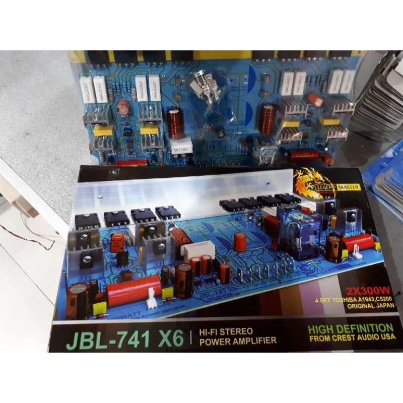 PRODUK BARU Power Amplifier Stereo JBL-741 X6 600W RMS **