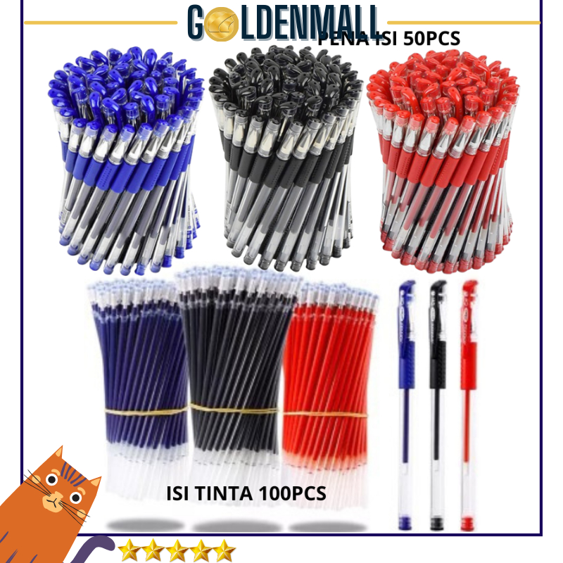 

PACK ISI 50PCS GM238 Pulpen Dengan Tinta Cair Per Pcs Pena Office Pena Kantor Pena cair Pena